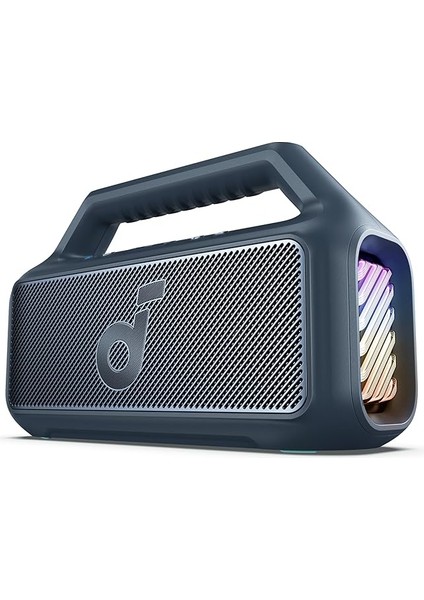 By Anker Boom 2 Bluetooth Hoparlör, 24 Saat Çalışma Süresi, 80W, Rgb, 2.1 Stereo, Ipx7, Bassup 2.0, Özelleştirilebilir Eq, Mavi