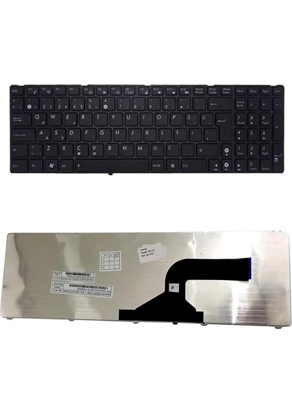 Asus ile Uyumlu K53S Klavye Siyah Türkçe Çerçeveli