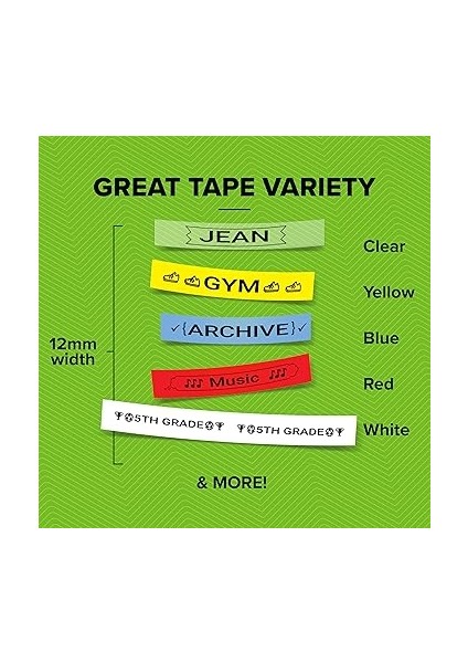 Letratag 12 mm x 4 M Plastik Etiket Şeffaf 12268 fiyatları