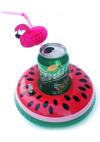 Donut Karpuz Flamingo 3lü Şişme Havuz Deniz Bardak Tutucu Float Bar Seti fiyatları