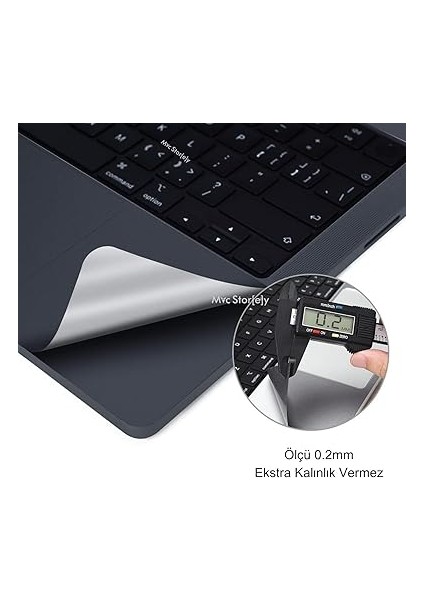 Touchpad Koruyucu Sticker Film – MacBook Air 15.3” ile Uyumlu M2,m3,m4 A2941 A3114 A3241 – Trackpad Jelatin, Çizilme ve Parmak Izi Önleyici, Kolay Uygulama Gece Mavisi modelleri
