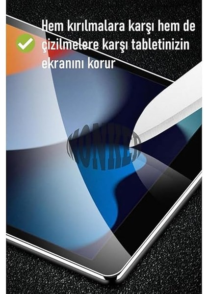 iPad 9. Nesil 10.2 Inç Uyumlu Temperli Ekran Koruyucu Kırılmaz Cam Glass 2021 modelleri