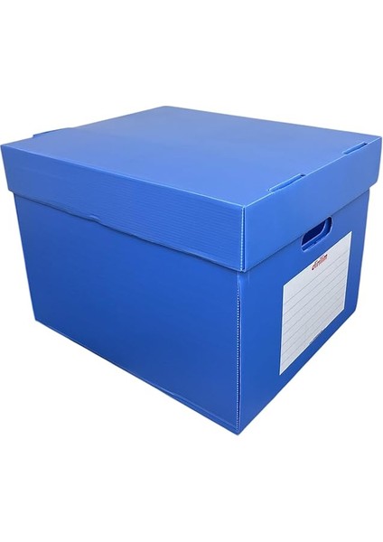 Plastik Arşiv Kutusu 41X35X30H Geniş 5 Klasör Kapasiteli Mavi Renkli Oluklu Plastik Arşiv ve Taşıma Kutusu Sağlam ve Suya Dayanıklı Corrugated Plastic Sheets Ofis Kutusu Office Box (10) modelleri