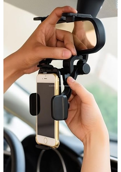 Dikiz Aynası Üzerine Takılan, 360° Döner Ayarlı, Evrensel Araç Telefon Tutucu, Katlanabilir Ayarlanabilir Cep Telefonu Standı, Dayanıklı Abs Malzeme, Şık Tasarım, Navigasyon ve Güvenli Sürüş modelleri