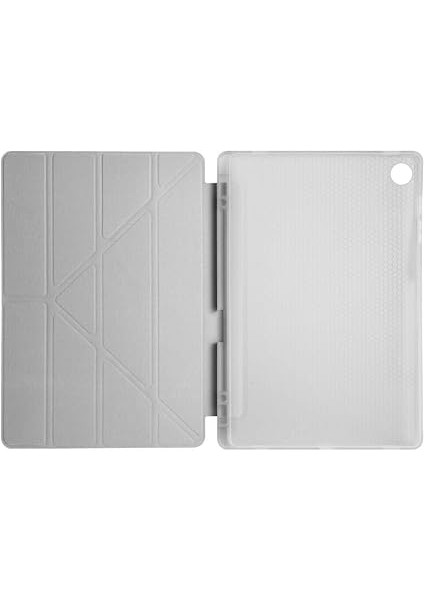 Samsung Galaxy Tab S6 Lite 2024 P620 10.4 Inç Ile Uyumlu Katlanabilir Kalemlikli Standlı Akıllı Kılıf Gri fırsatları
