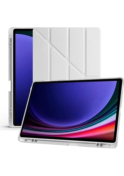 Samsung Galaxy Tab S6 Lite 2024 P620 10.4 Inç Ile Uyumlu Katlanabilir Kalemlikli Standlı Akıllı Kılıf Gri indirimleri