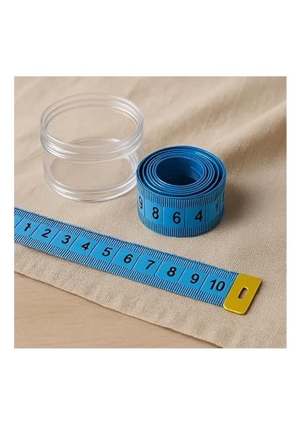 150 cm Mezura – Esnek Dikiş ve Terzi Ölçüm Şeridi, Plastik Kutulu, Çift Taraflı Santim ve Inç Gösterimli, Yumuşak ve Dayanıklı (Renk Stok Durumuna Göre Gönderilir) fiyatları