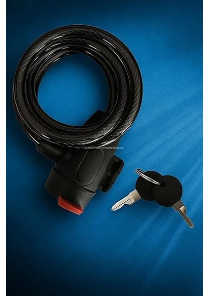 Yedek Anahtarlı Bisiklet Kilidi, Çelik Halatlı, Pvc Kaplamalı Dayanıklı Kilit, Motor, Bebek Arabası ve Seyyar Araba Için Uygun Güvenlik Kilidi (150 Cm) fiyatları