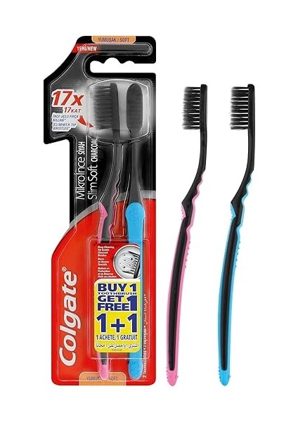 Mikro Ince Siyah 2li Diş Fırçası modelleri