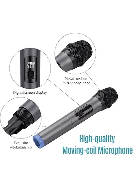 Profesyonel Kablosuz Mikrofon Dinamik Mikrofon Taşınabilir Mini Alıcı Için 6.35MM Fiş Karaoke Konuşma Toplantı Sahne Performansı Wn-01 modelleri