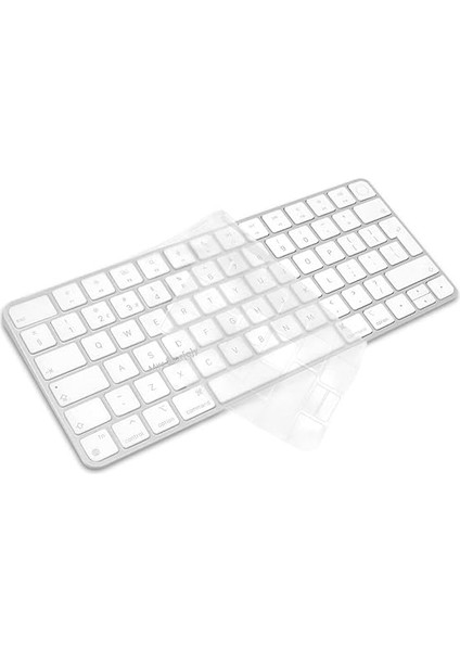 Magic Keyboard 3 ile Uyumlu Klavye Koruyucu A2449 A2450 A3118 A3203, Touch Id Uyumlu, Silikon 0.3 mm Ultra Ince, Yıkanabilir, Toz-Sıvı Koruma, Sessiz Yazım Şeffaf fırsatları