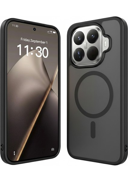Xiaomi Mi 15T Pro Uyumlu Kılıf Magsafe Sarj Destekli Kamera Çıkıntılı Mat Sert Pc Kapak