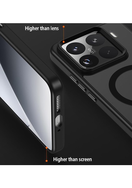 Xiaomi Mi 15T Pro Uyumlu Kılıf Magsafe Sarj Destekli Kamera Çıkıntılı Mat Sert Pc Kapak fiyatları