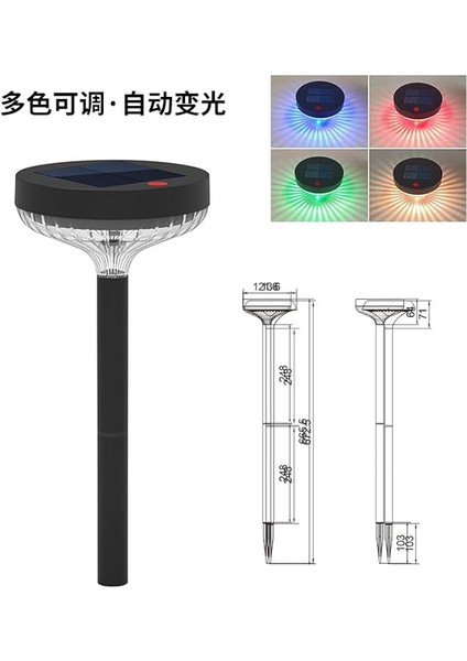 Enerjili Bahçe Aydınlatması, Duvar Bahçe Işıkları (2 Kazıklı Rgb) fiyatları