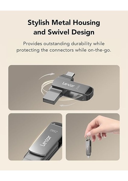 256GB Jumpdrive Dual Drive D400 USB 3.1 Type-C Flash Sürücü fırsatları