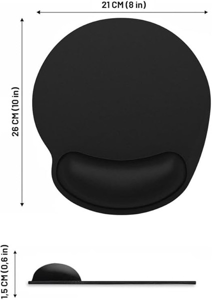 Mountain Bilek Destekli Mousepad – Ergonomik Tasarım, Ofis ve Oyun Için Siyah indirimleri