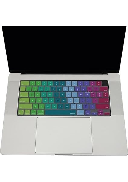 Macbook Air Pro Klavye Koruyucu M1-M2-M3,(Us-Abd Ingilizce) A2681 A3113, A2941 A3114, A2442 A2779 A2992 A2918, A2485 A2780 A2991 ile Uyumlu Dazzle Pembe Yeşil fırsatları