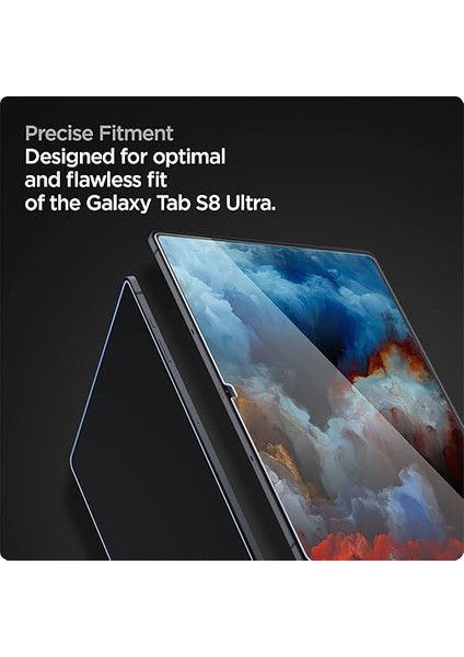 Galaxy Tab S8 Ultra Cam Ekran Koruyucu Kolay Kurulum Glas.tr Ez Fit Slim Hd - AGL04226 fırsatları