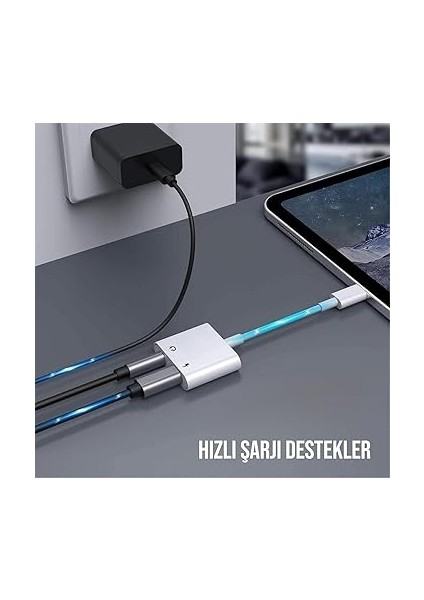 To 3.5mm Jack & Lightning Dönüştürücü | Çift Çıkış Adaptörü | Yüksek Ses Kalitesi ve Hızlı Şarj | Kulaklık Desteği | Şık ve Dayanıklı Tasarım fiyatları