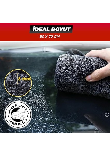 - Profesyonel Oto Yıkama Kurulama Havlusu, Ekstra Emici Araba Yıkama Bezi, Lüks Araç Kurutma Havlusu 50X70 cm fiyatları