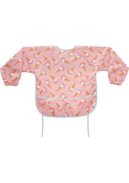 Uzun Kollu Sıvı Geçirmez Bebek Önlüğü 2-4 Yaş | Mama ve Aktivite Önlüğü-Icecream