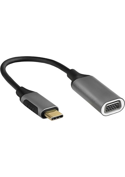 Swapp SW-U5145 Gri Metal Type-C To VGA Adaptör