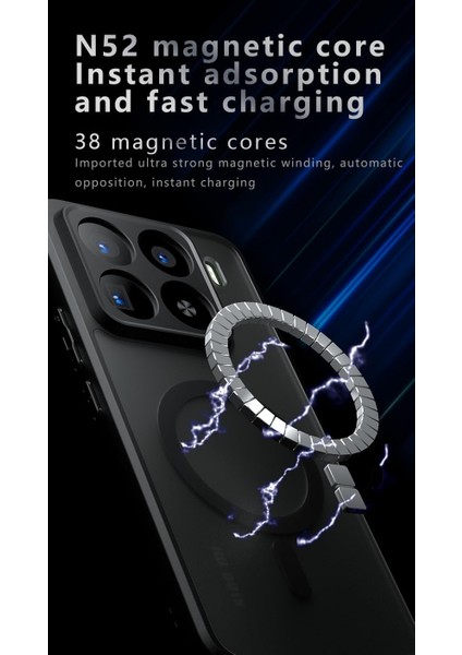 Xiaomi Mi 15T Pro Uyumlu Kılıf Magsafe Sarj Destekli Kamera Çıkıntılı Mat Sert Pc Kapak fırsatları