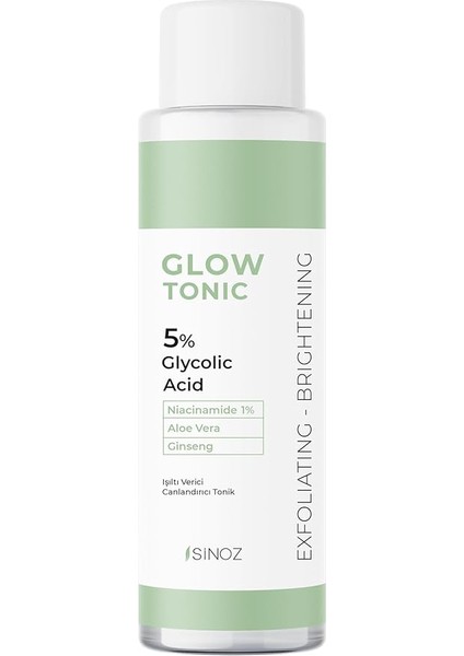 Gözenek Sıkılaştırıcı Arındırıcı Canlandırıcı Peeling Etkili Glow Tonik Glycolic Acid %5 200 ml
