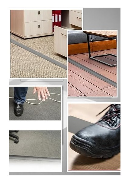 Kendinden Yapışkanlı 50X12MM Gri Balık Sırtı Kablo Kanalı (1 Metre) indirimleri