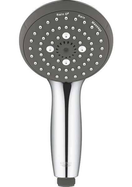 Vitalio Start 100 Quickfix El Duşu, 3 Akışlı, Düşmeye Dayanıklı, Kireç Önleyici Sistem, Su Tasarruflu, Duş Başlığı, Krom, 26031000 fiyatları