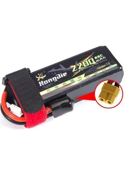 2200MAH 3s 60C Lipo Pil Rc Yarış Dron Helikopter Model Uçak