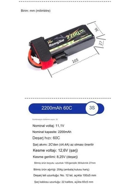 2200MAH 3s 60C Lipo Pil Rc Yarış Dron Helikopter Model Uçak fırsatları