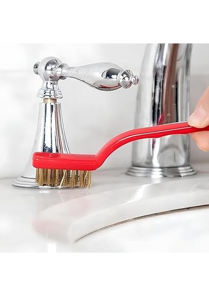 Fırça Seti, 3'ü 1 Arada Detaylı Ocak, Fayans, Araba Tel Temizlik Fırçası (Bakır-Demir-Plastik) fırsatları