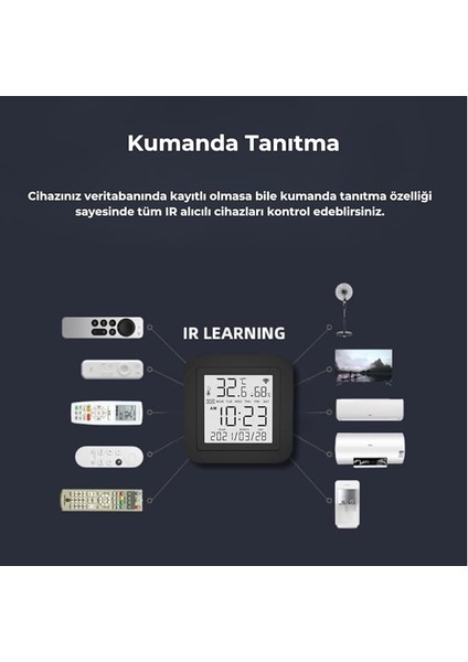 Tuya Uyumlu Ekranlı ve Sensörlü Wifi Ir Kumanda fırsatları