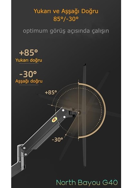Bayou G45 27-40 Inç Tek Kollu Monitör Standı fırsatları