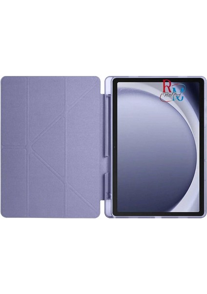 Galaxy Tab A9 X110 ile Uyumlu Standlı Kılıf Dokunmatik Kalem ve Klavye Mouse 3'lü Set Lavanta fiyatları