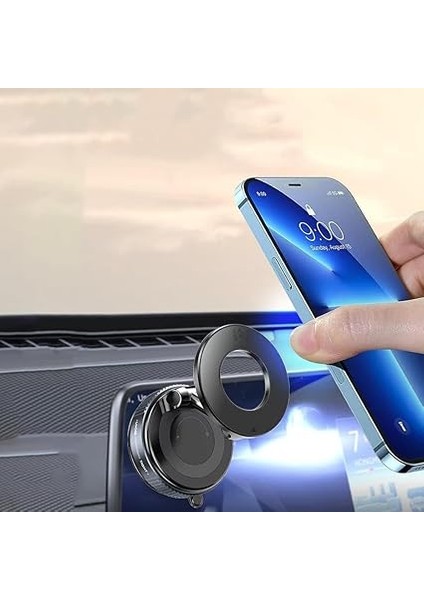 360 Dönebilen Ayarlanabilir Her Yerde Kullanılabilen Vakumlu K007 Magsafe Telefon Tutucu indirimleri