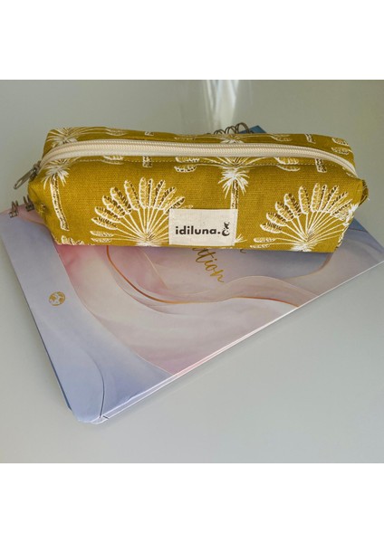 Hardal Palmiye Desenli Kalem Kutusu