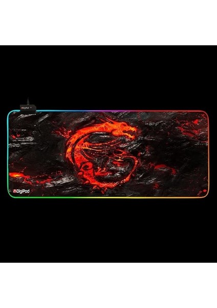 Rgb Oyuncu Mousepad Rgb 70 x 30 Gaming Oyuncu Mouse Pad Kaymaz Taban 4mm Dragon fiyatları