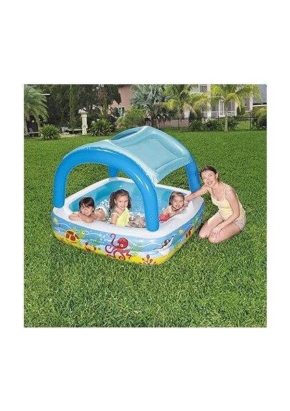 Gölgelikli Oyun Havuzu 1.40M x 1.40M x 1.14M fırsatları