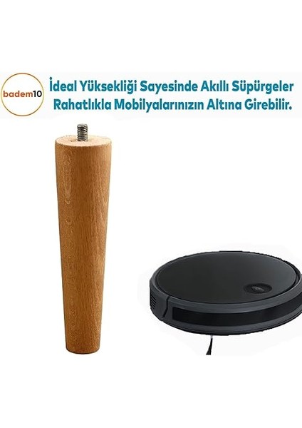 Set Ahşap 15 cm Mobilya Koltuk Kanepe Sehpa Masa Ayağı Ayakları M8 Civatalı Bağlantı Aparatlı modelleri