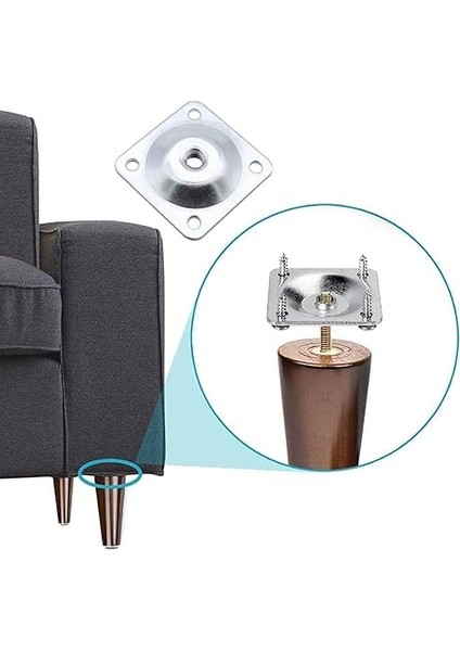 Set Ahşap 15 cm Mobilya Koltuk Kanepe Sehpa Masa Ayağı Ayakları M8 Civatalı Bağlantı Aparatlı fırsatları