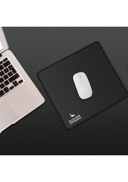 Deer Oyuncu Mouse Pad, Fare Altlığı, Kenar Dikişli, Kaymaz Taban, Ofis Tipi, Pürüzsüz Yüzey, Çalışma Masası Altlığı (30X25 S)