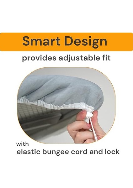 Ütü Masası Örtüsü ve Pedi Standart Boyut Silikon Kaplamalı 4 Katlı 38 x 137 cm Ekstra Ağır Hizmet Kalın Dolgu, Isı Yansıtıcı, Yapışmaz Kavurma ve Leke Dayanıklı indirimleri