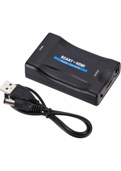 Scart To Hdmı Av Video Çevirici Dönüştürücü Adaptör