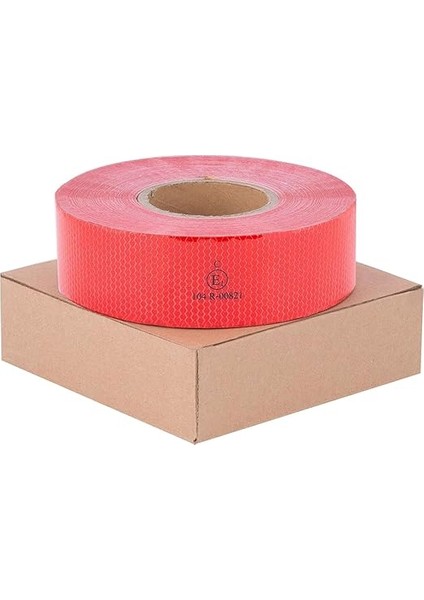 3 Metre Tüvtürk Onaylı Reflektör Fosforlu Şerit Bant Kırmızı indirimleri