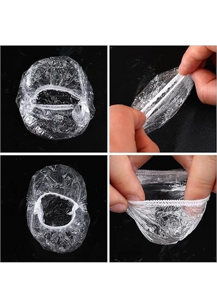 100 Adet. Şeffaf Kulak Koruyucular - Saç Boyası, Duş, Banyo, Ev ve Saç Salonu Için Su Geçirmez Plastik Kulak Koruyucuları indirimleri