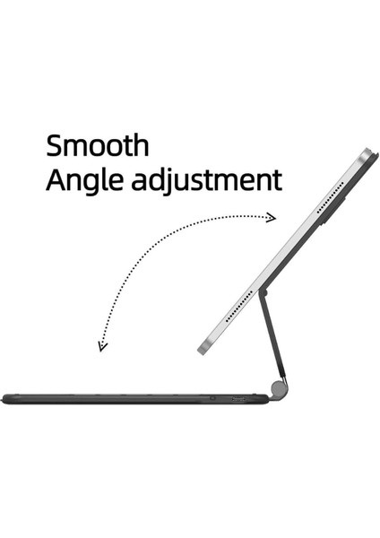Ipad Pro 12.9" 2021.2022 5. 6. Nesil ile Uyumlu M1,m2 Magic Keyboard Touchpad Işıklı Klavyeli Kılıf indirimleri