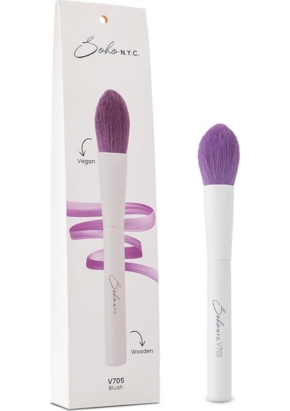 N.y.c. Vegan V705 Ahşap Saplı Düz Allık Fırçası