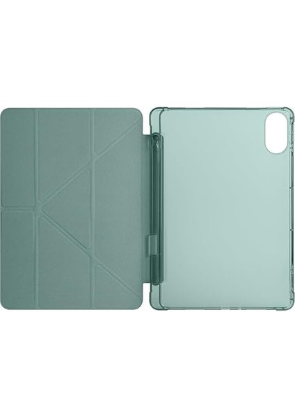 Xiaomi Redmi Pad 2 ile Uyumlu Kılıf Tri Folding Silikon Kalem Bölmeli Katlanabilir Standlı Pu Deri Yumuşak Kapak, Tablet Kılıfı [akıllı Kapak, Uyku Modlu] - Lila fırsatları